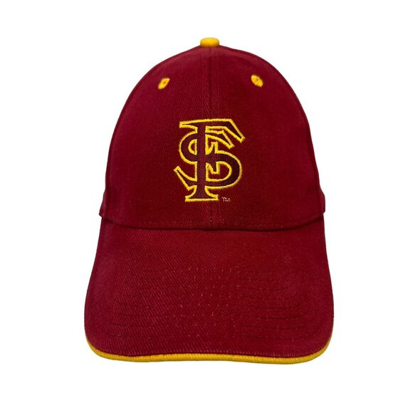 Florida State Seminoles Hat Cap Red Yellow Strapback Adjustable Embroidered - Picture 1 of 12
